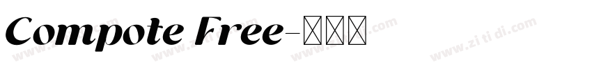 Compote Free字体转换